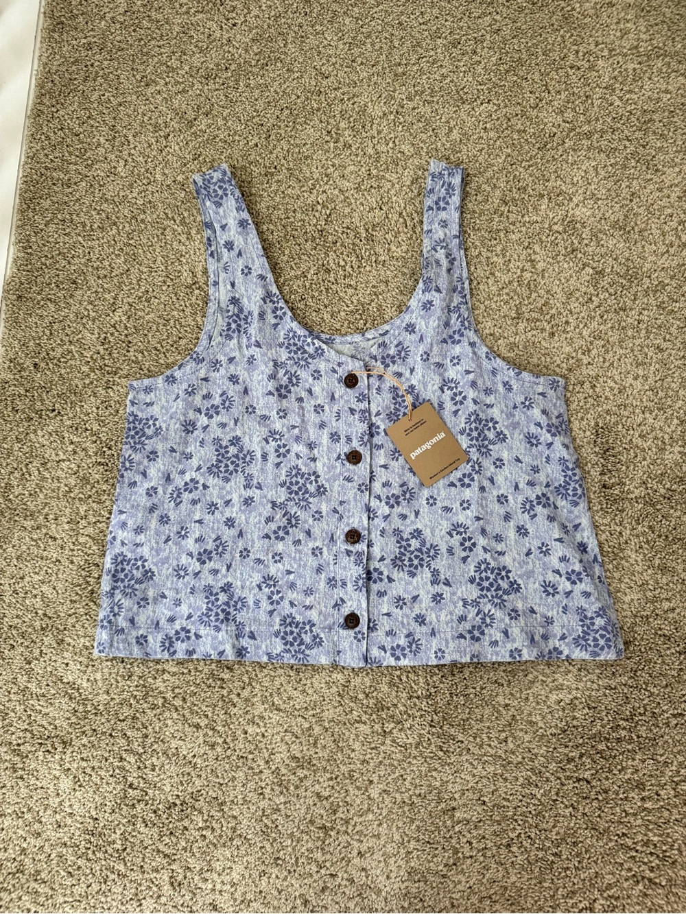NWT Patagonia Women's Floral Garden Island Sleveless Top Size S